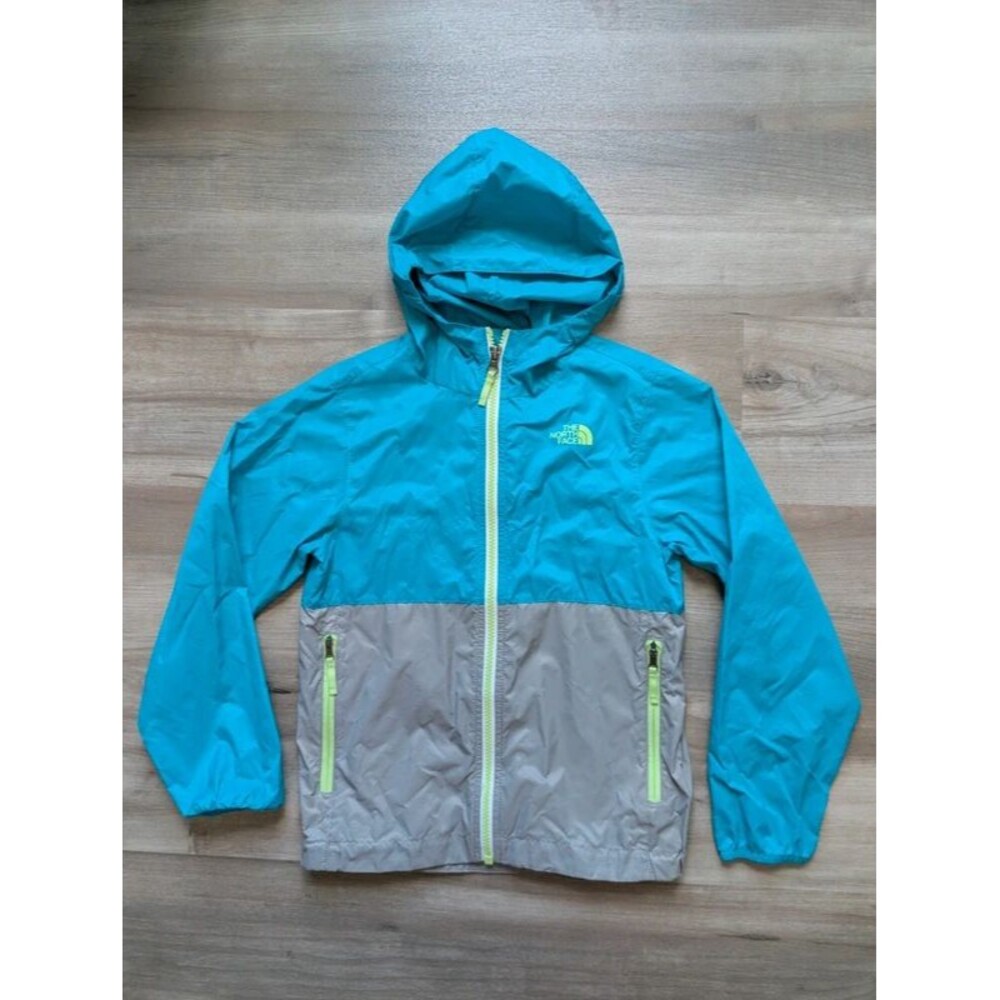 The North Face Flurry Wind Hooded Jacket Turquoise, 7-8Y (U2)